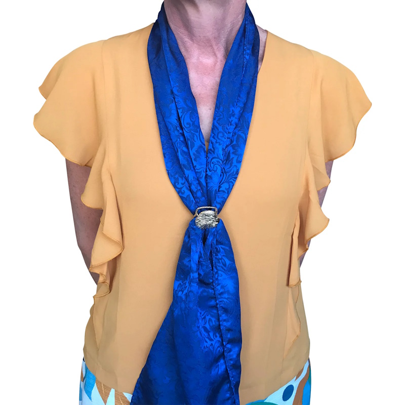 (image for) Vintage Handmade Golden Eagle Western Scarf Slider